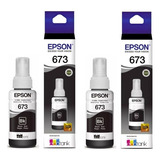 2 Tinta Epson T673 Original Ecotank L805 L810 L850 L1800 