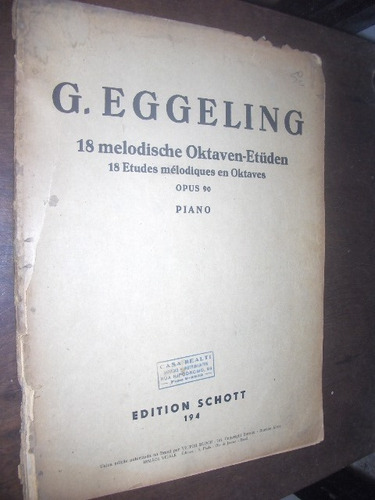18 Estudos Melodicos Em Oitava Eggeling