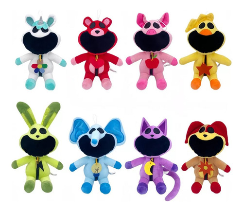 8 Nuevo Juguete De Peluche Smiling Critters,regalo Navidad