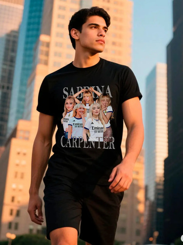 Playera Unisex De Sabrina Carpenter Madrid Futbol 2025