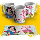 Plantillas Sublimación Tazas Día De La Madre Princesas