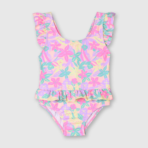 Traje De Baño De Niñas Playa Damasco (3 A 36 Meses)