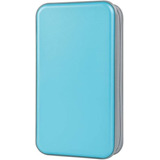 Porta Cd Dvd - Estuche Portatil - Capacidad 96u. - Celeste