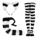 Accesorios Para Cosplay Zorro Gato, Ooreja Cola Con Medias R