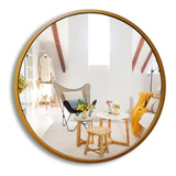 Espejo Circular 90 Baño Living Comedor Diseño Redondo Pared