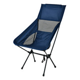 Silla Plegable Larga Ligera Malla Camping Outdoor Sa7 Color Azul