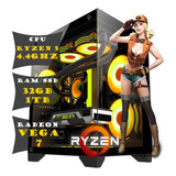 Pc Cpu Gamer Amd Ryzen 5 4.4ghz 32gb  Ssd 1tb  Radeon Vega 7