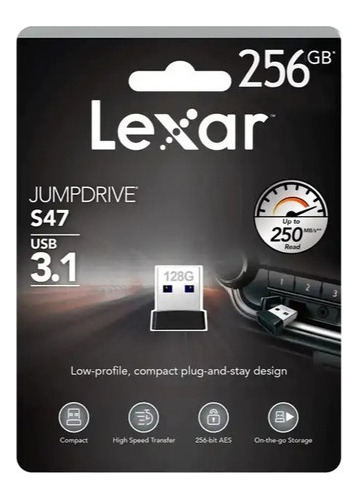 Pendrive Lexar Jumpdrive S47 128gb 3.1 De Alta Velocidad