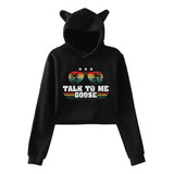 Sudadera Con Capucha Y Orejas De Gato Talk To Me, Sudaderas