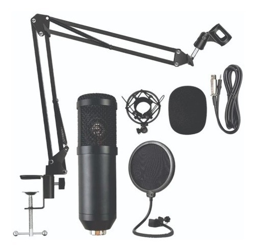 Kit Microfone Estúdio Bm800 + Braço Articulado + Tripé Novo