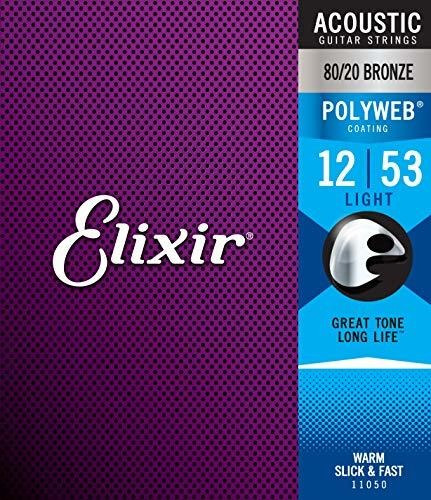 Elixir, Cuerdas De Bronce Para Guitarra Acústica 80-20 Con R