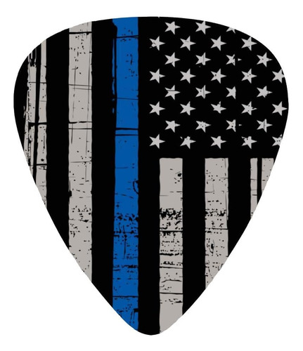 Thin Blue Line Flag Police - Púas De Guitarra Clásica, Línea