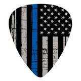 Thin Blue Line Flag Police - Púas De Guitarra Clásica, Línea