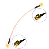 Cable Adaptador 15 Cm Pigtail Sma-m Sma-m A Sma-f Rg316