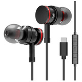 Auriculares C Con Microfono Y Control Volumen Tipo C Compati