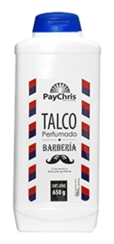 Pack 5 Unid Talco Perfumado Barbería  Pay Chris 650g Gms