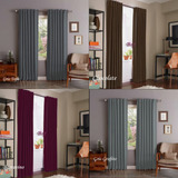 Combo X7 Jgos De Cortinas Blackout Textil Presillas Ocultas