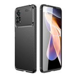 Funda Xiaomi Poco X4 Pro 5g Tpu Carbon Beatle Case + Mica 