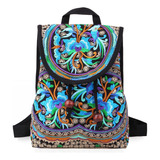 Mazexy Mochila Bordada Para Mujer, Bolso De Hombro Bohemio,