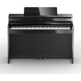 Piano Digital C/mueble Roland Hp704pe Negro Pulido Brillante