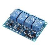 Relevador 4 Canales Relay Rele Arduino Pic Avr Arm Plc