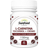 Suplemento Em Cápsula Sunfood  L Carnitina L Carnitina/minerais/vitaminas/diurético L Carnitina Sabor  Without Flavor Em Pote De 80g 60 Un