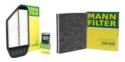 Kit De Filtros Spark 1.2 Aire Aceite Y Cabina Mann Filter