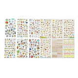 Stickers Gato Kawaii Transparente - 12 Hojas