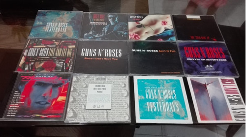 Guns And Roses 11 Cds Singles Importados Y 1 Cd Soundtrack