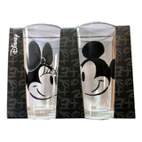 Set 2 Vasos Vidrio Minnie Mickey Mouse Disney 475ml