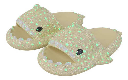 Pantuflas Luminosas De Tiburón Y Sandalias Antideslizantes.