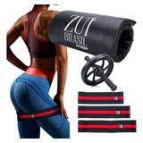 Kit Musculacao Academia Casa Roda Abdominal Colchonete Band