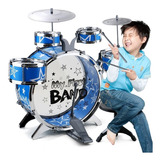 Bateria Musical Juguete Jazz Drum Niño 5 Tambores + Piso