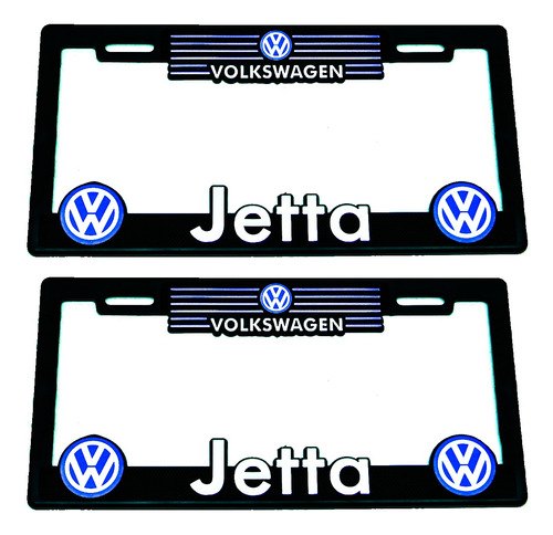  Portaplacas Premium Vw Jetta Juego 2 Piezas