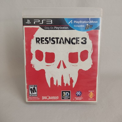 Jogo Ps3 Resistance 3 Mídia Física Original Playstation 3 