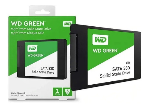 Ssd Wd Green 1tb 2.5 Int Sata3 3d