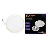 Pack 10 Focos Led Panel Plafon 18w Embutido Luz Fria