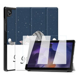 Mica + Funda Smart Para Galaxy Tab A8 10.5 X200 Gato