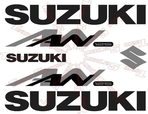 Suzuki An125 Calcomanias Stickers An 125 Scooter