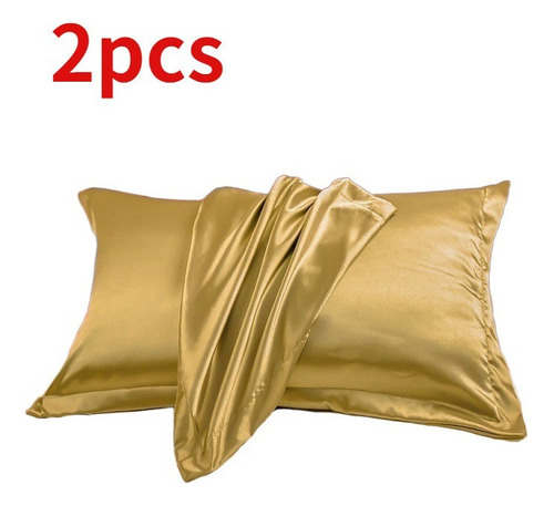 1 Gift Mulberry Soft Pure Silk Pillowcase Covers 2 Units