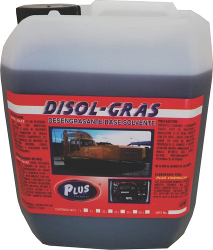 Desengrante Auto Motor Industrial Plus 5 L Grasa Pesada   