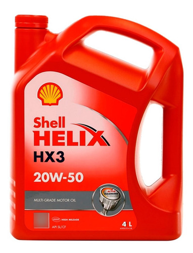 Aceite Mineral Shell Helix Hx3 20w50 4lts Repuestodo