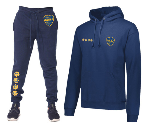 Conjunto Buzo+jogging-futbol-boca Juniors