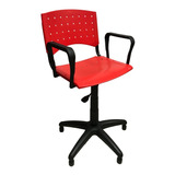 Silla Sillon De Peluqueria Pvc Colores Reforzada Neumatica