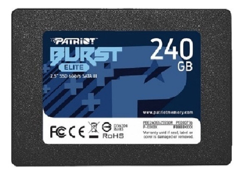 Disco Solido Ssd 240gb Patriot Burst Elite Pbe240gs25ssdr