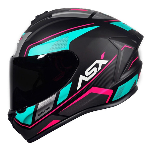 Capacete Feminino Asx Axxis Wind Preto Tiffany Mulher Motos