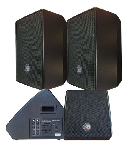 Kit Igreja Genesis Soundbox 2 Caixas 2 Retornos Profissional