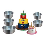 Moldes Pasteles Mini Kit 5 Pzs Bizcocho Pan Tortas Panques  