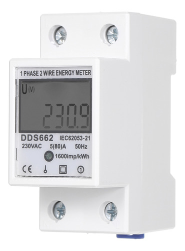 Medidor Eléctrico Retroiluminado Dds662 Individual 230 V Sin