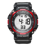 Reloj De Pulsera Diray Para Hombre Deportivo Dr352g4 Color De La Correa Negro Color Del Bisel Rojo